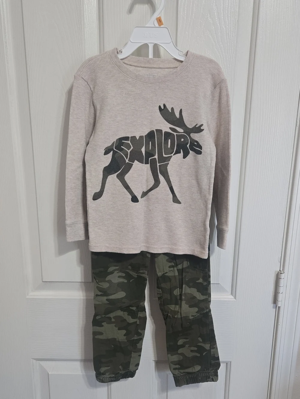 Garanimals green camo moose outfit